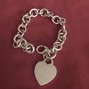 Tiffany Tag Heart Bracelet Sterling Silver